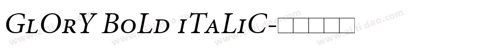 GlOrY BoLd iTaLiC字体转换
